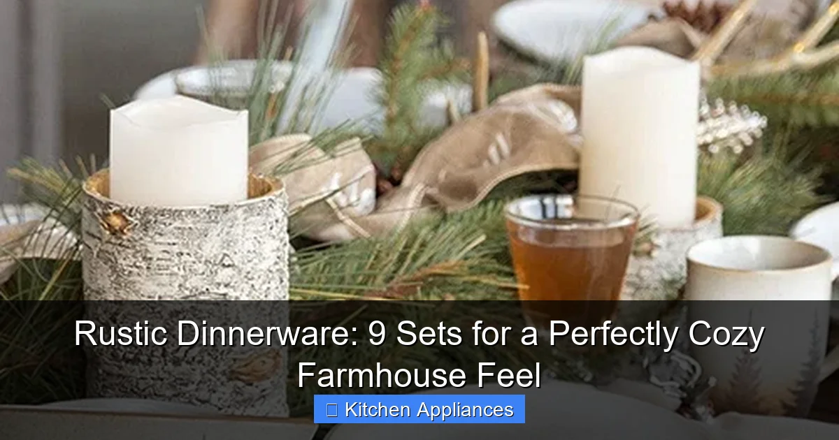 Rustic Dinnerware: 9 Sets for a Perfectly Cozy Farmhouse Feel - content1 visual guide