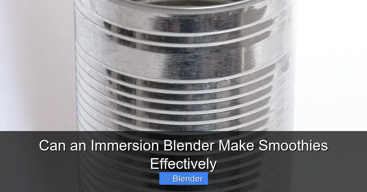 Can an Immersion Blender Make Smoothies Effectively - content2 visual guide