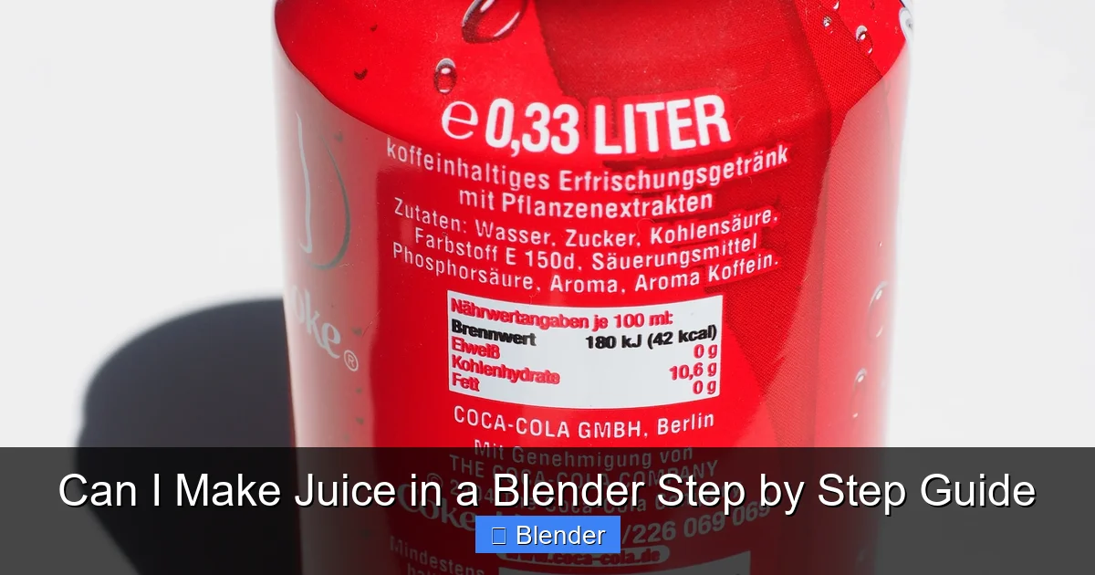Can I Make Juice in a Blender Step by Step Guide - content1 visual guide