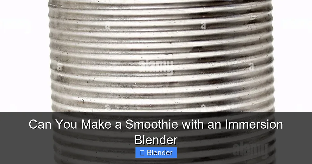Can You Make a Smoothie with an Immersion Blender - content1 visual guide