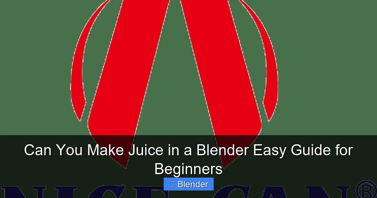 Can You Make Juice in a Blender Easy Guide for Beginners - content2 visual guide