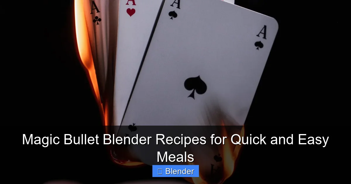 Magic Bullet Blender Recipes for Quick and Easy Meals - content1 visual guide
