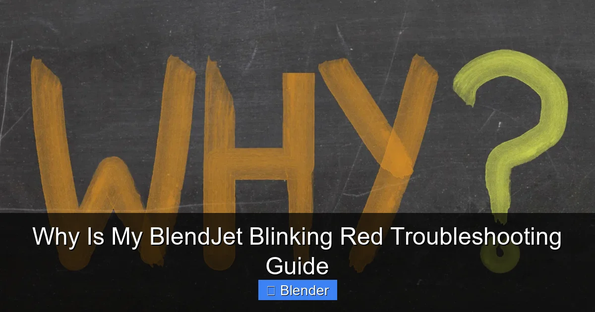 Why Is My BlendJet Blinking Red Troubleshooting Guide - content1 visual guide