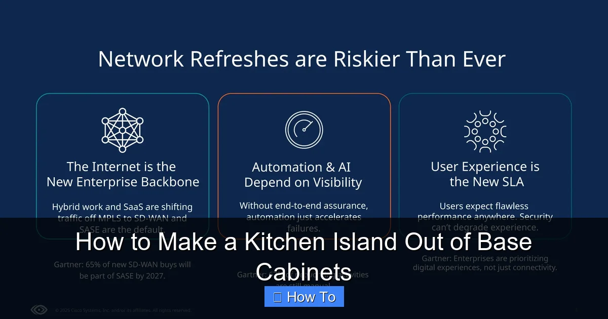 How to Make a Kitchen Island Out of Base Cabinets - content2 visual guide