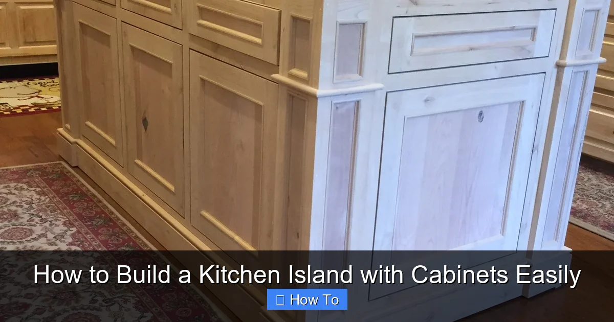 How to Build a Kitchen Island with Cabinets Easily - content1 visual guide