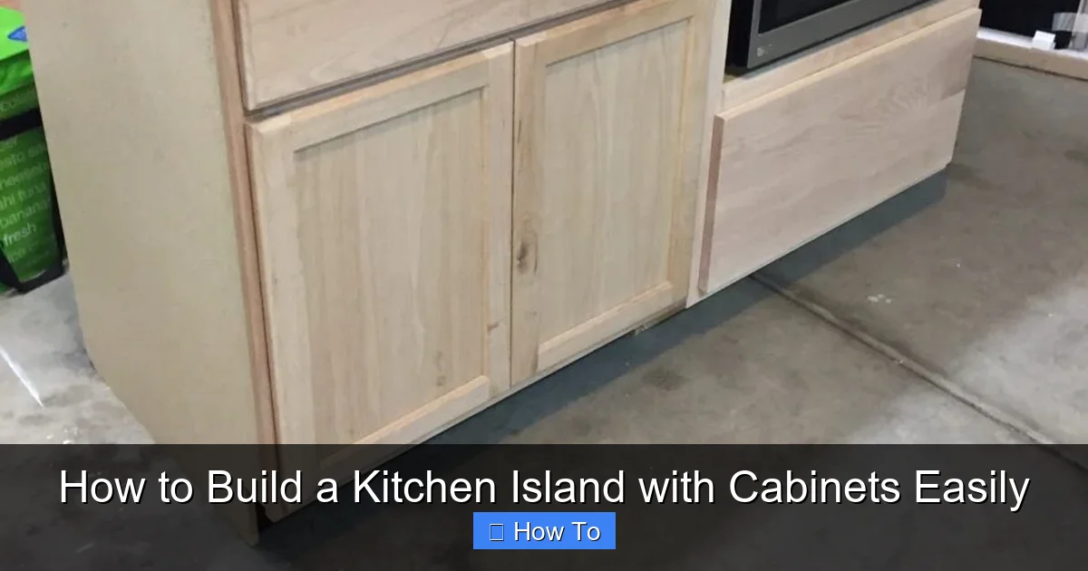 How to Build a Kitchen Island with Cabinets Easily - content2 visual guide