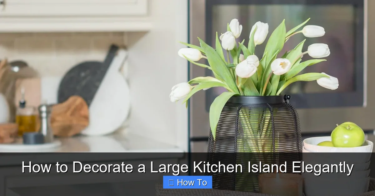How to Decorate a Large Kitchen Island Elegantly - content1 visual guide