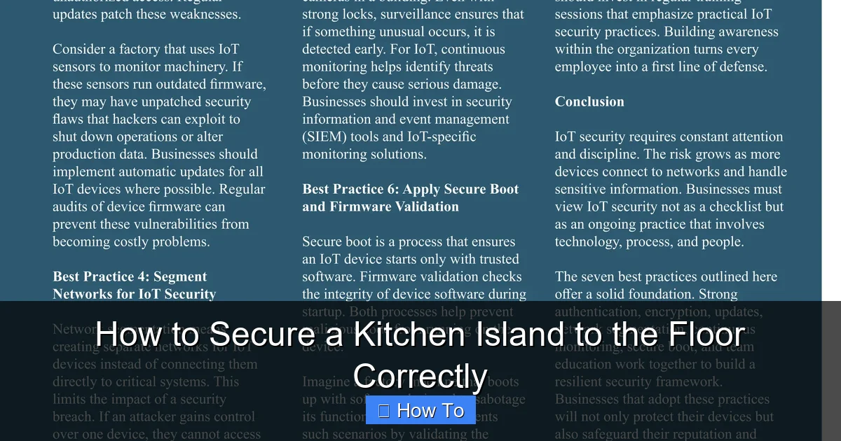 How to Secure a Kitchen Island to the Floor Correctly - content1 visual guide