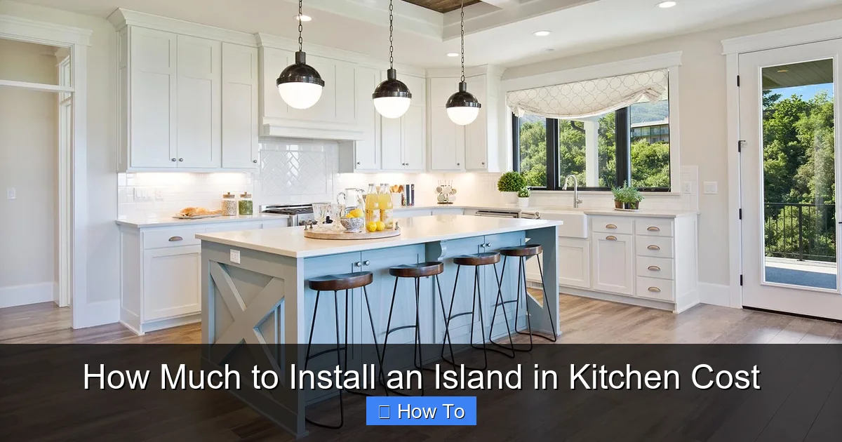 How Much to Install an Island in Kitchen Cost - content1 visual guide