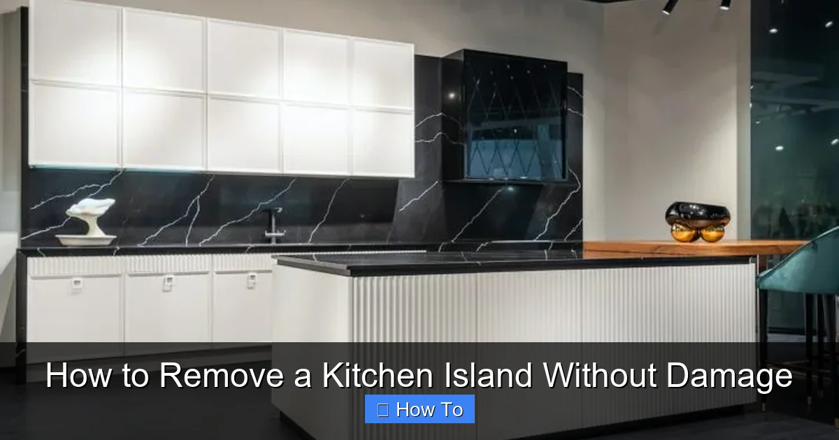 How to Remove a Kitchen Island Without Damage - content1 visual guide