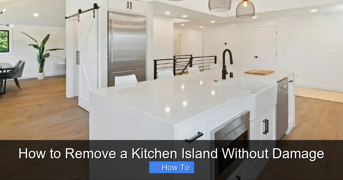 How to Remove a Kitchen Island Without Damage - content2 visual guide