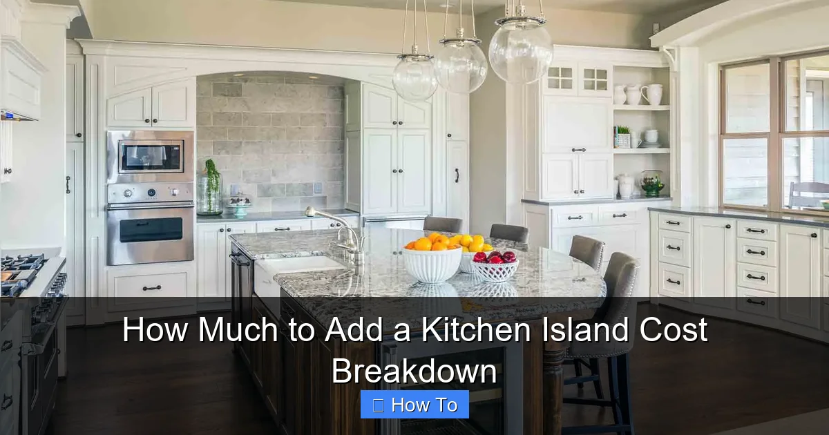 How Much to Add a Kitchen Island Cost Breakdown - content2 visual guide