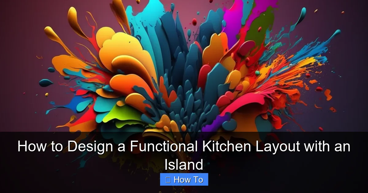 How to Design a Functional Kitchen Layout with an Island - content1 visual guide