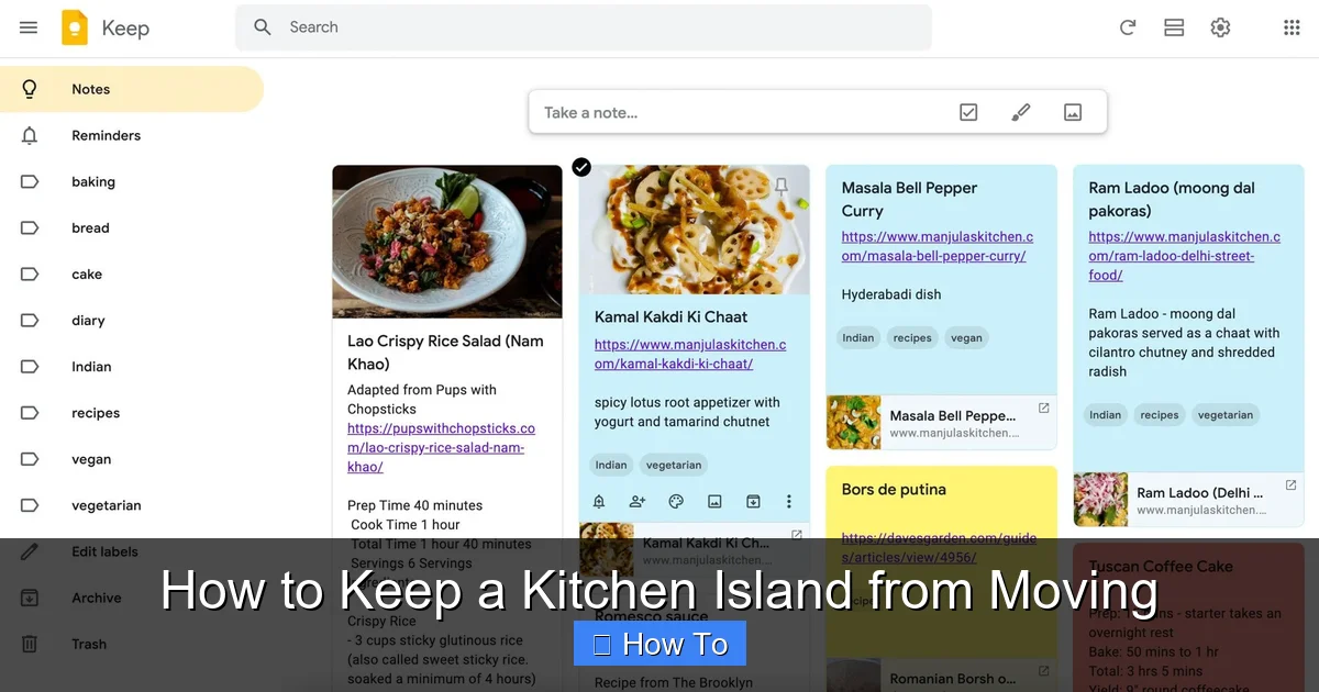 How to Keep a Kitchen Island from Moving - content2 visual guide