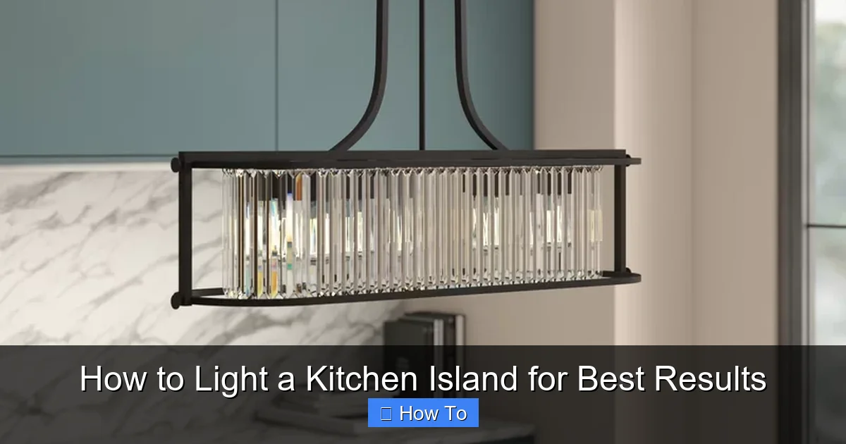 How to Light a Kitchen Island for Best Results - content1 visual guide