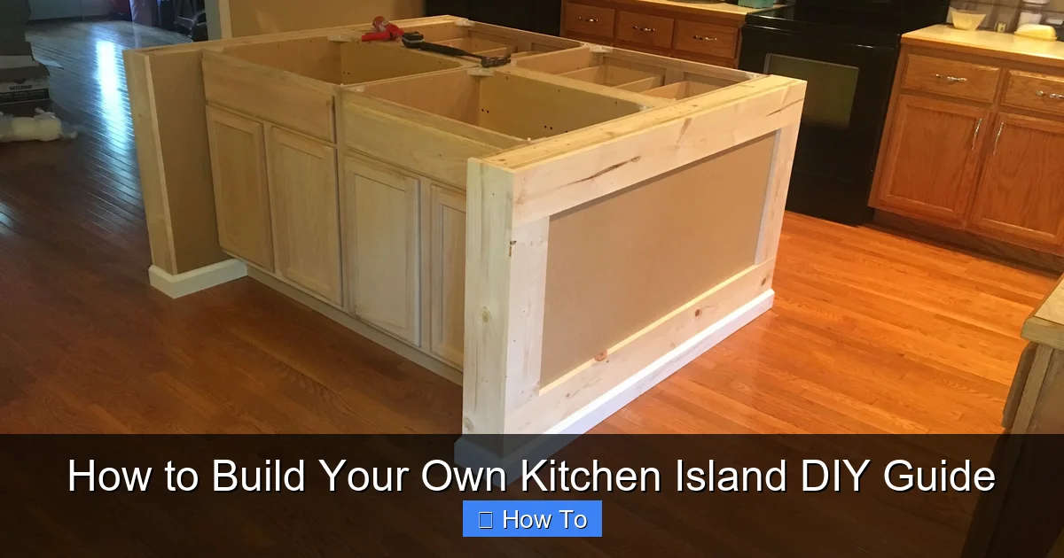 How to Build Your Own Kitchen Island DIY Guide - content2 visual guide