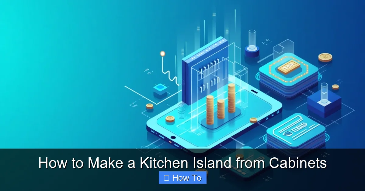 How to Make a Kitchen Island from Cabinets - content1 visual guide