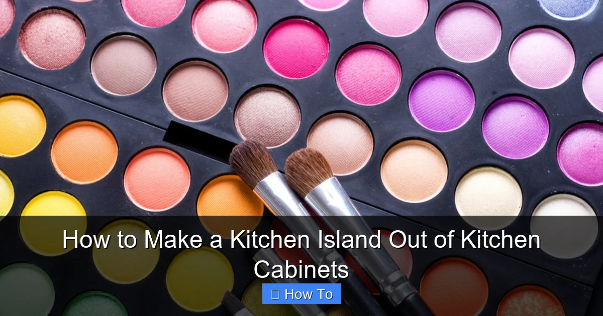How to Make a Kitchen Island Out of Kitchen Cabinets - content1 visual guide