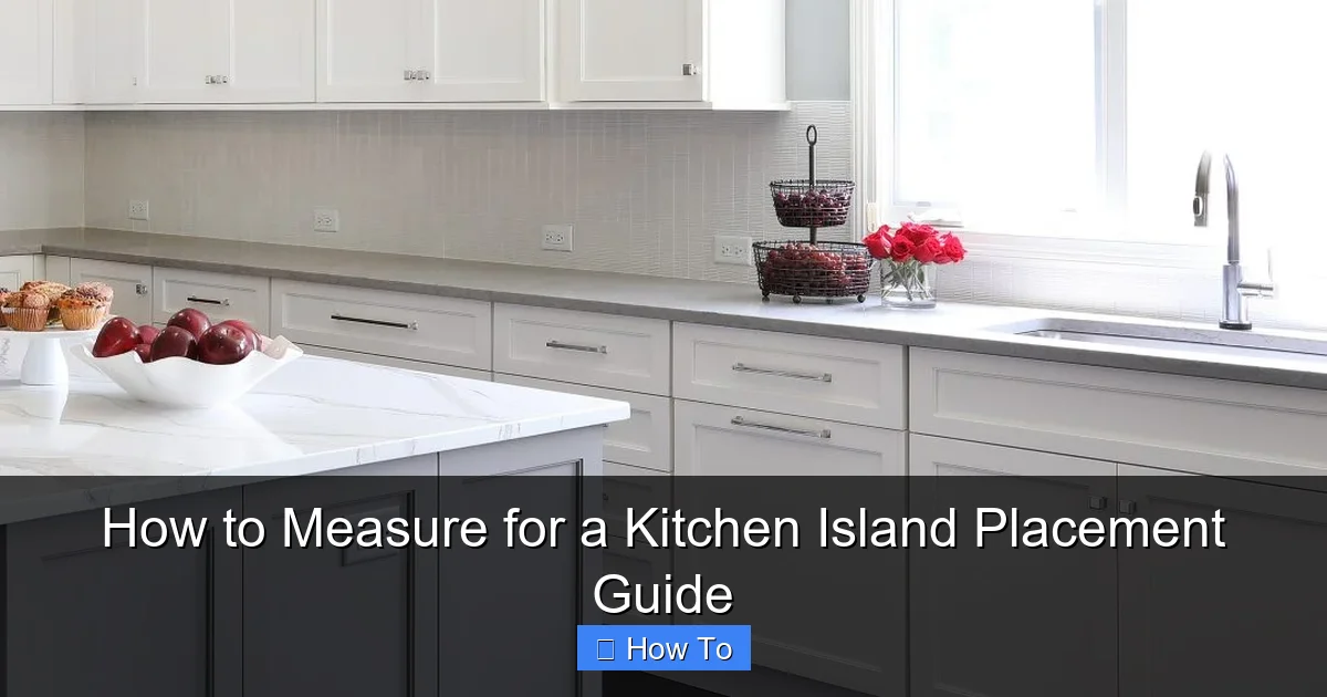 How to Measure for a Kitchen Island Placement Guide - content2 visual guide