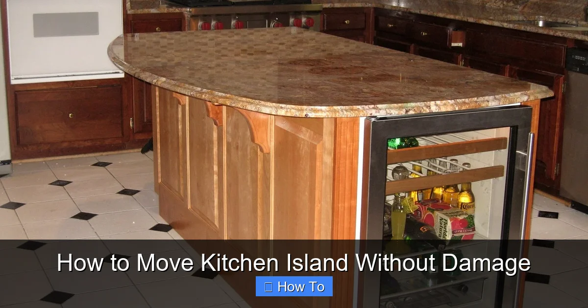How to Move Kitchen Island Without Damage - Kitchen and Home Store