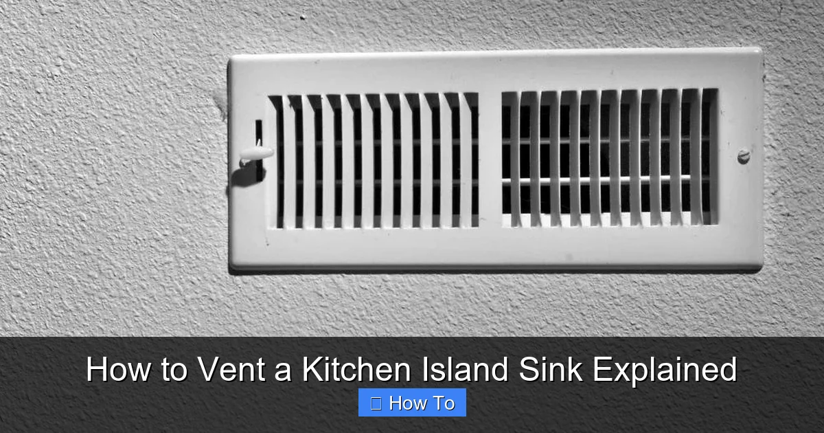 How to Vent a Kitchen Island Sink Explained - content1 visual guide