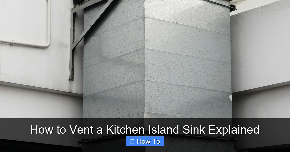 How to Vent a Kitchen Island Sink Explained - content2 visual guide