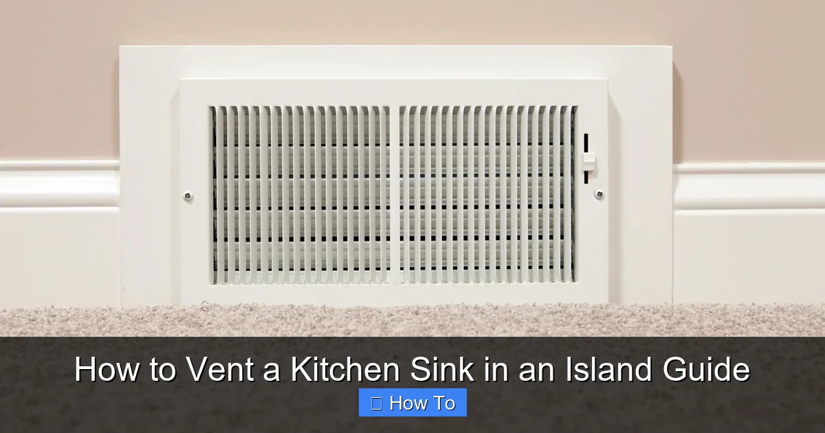 How to Vent a Kitchen Sink in an Island Guide - content2 visual guide