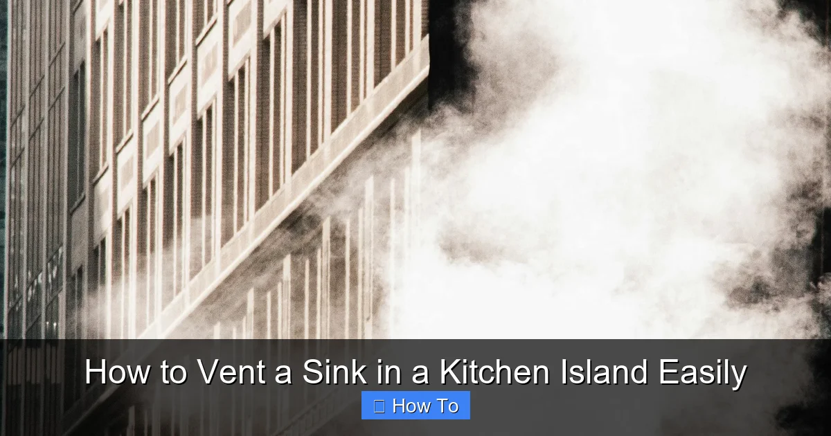 How to Vent a Sink in a Kitchen Island Easily - content1 visual guide