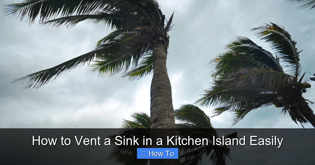 How to Vent a Sink in a Kitchen Island Easily - content2 visual guide