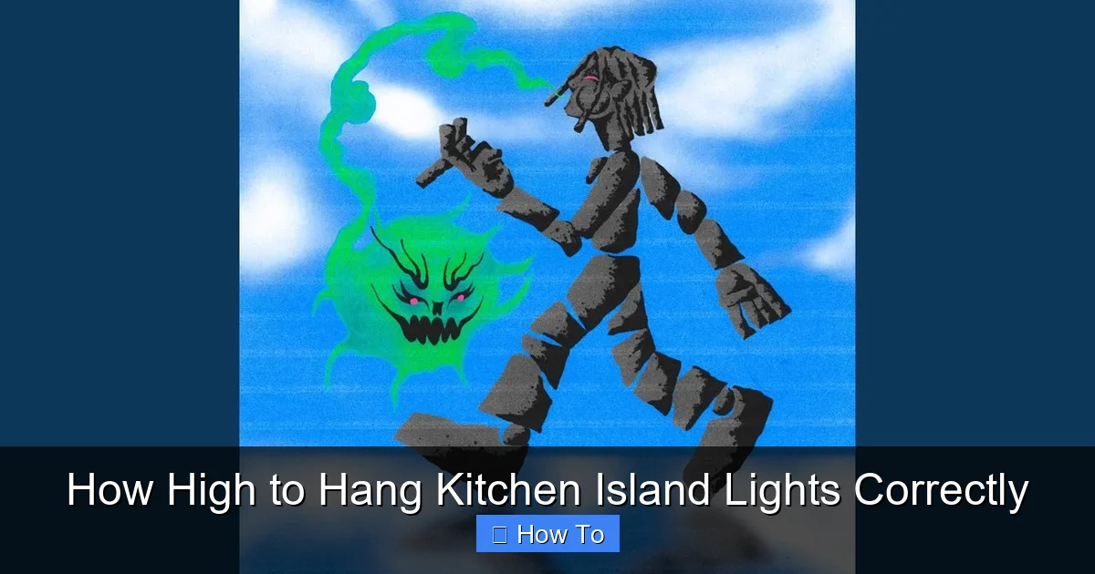 How High to Hang Kitchen Island Lights Correctly - content2 visual guide