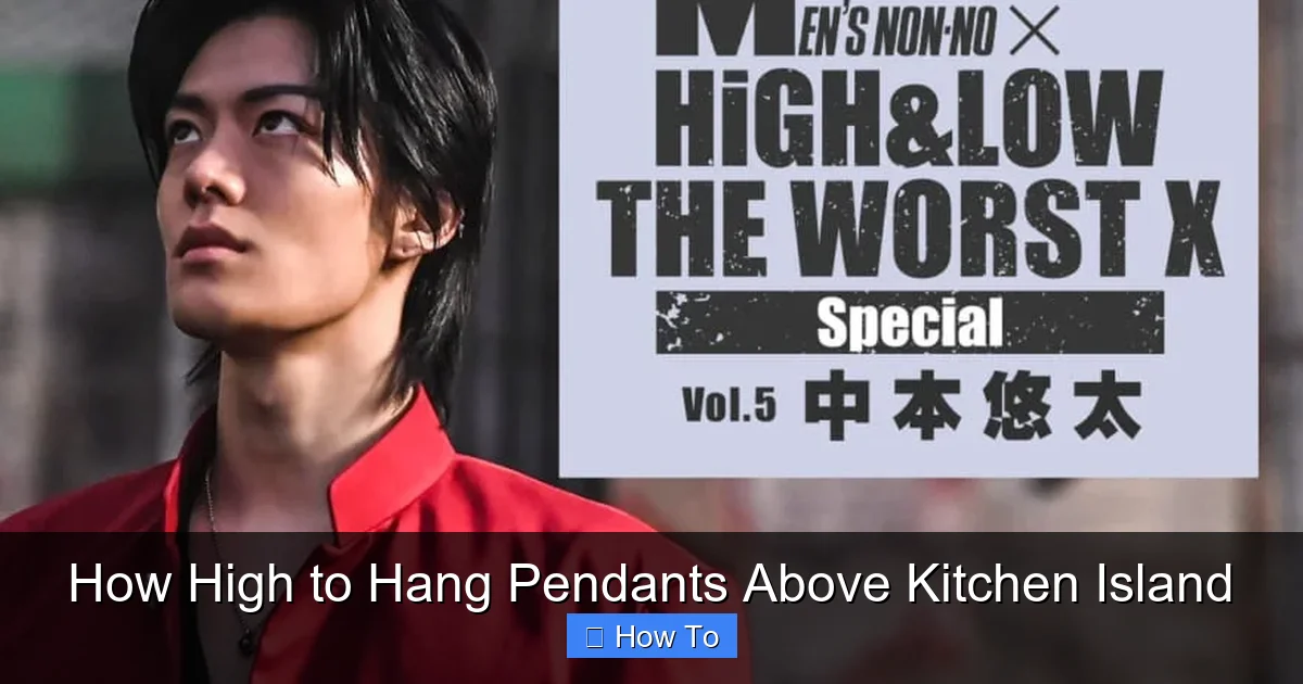 How High to Hang Pendants Above Kitchen Island - content2 visual guide