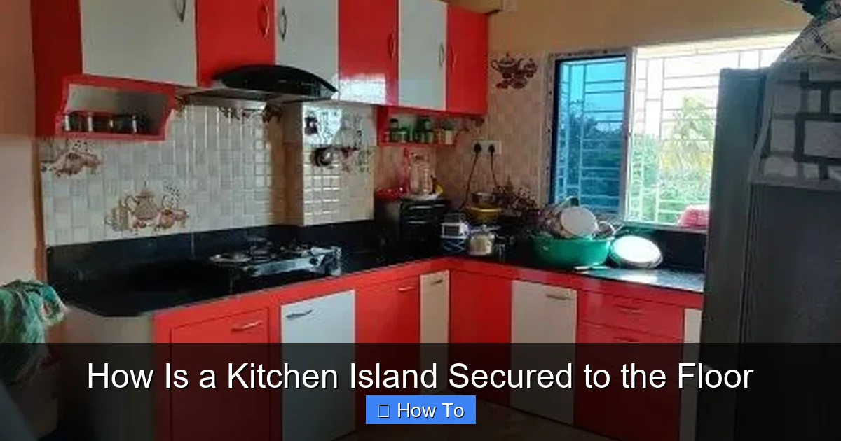 How Is a Kitchen Island Secured to the Floor - content1 visual guide