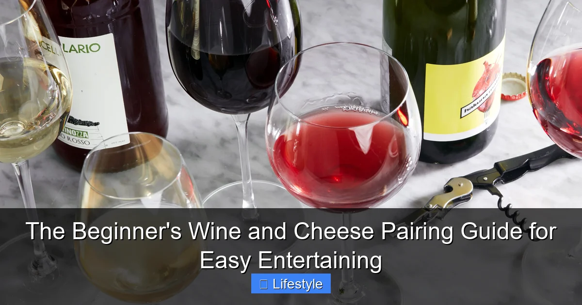 The Beginner's Wine and Cheese Pairing Guide for Easy Entertaining - content2 visual guide