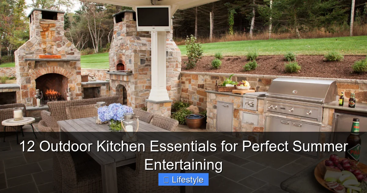 12 Outdoor Kitchen Essentials for Perfect Summer Entertaining - content1 visual guide