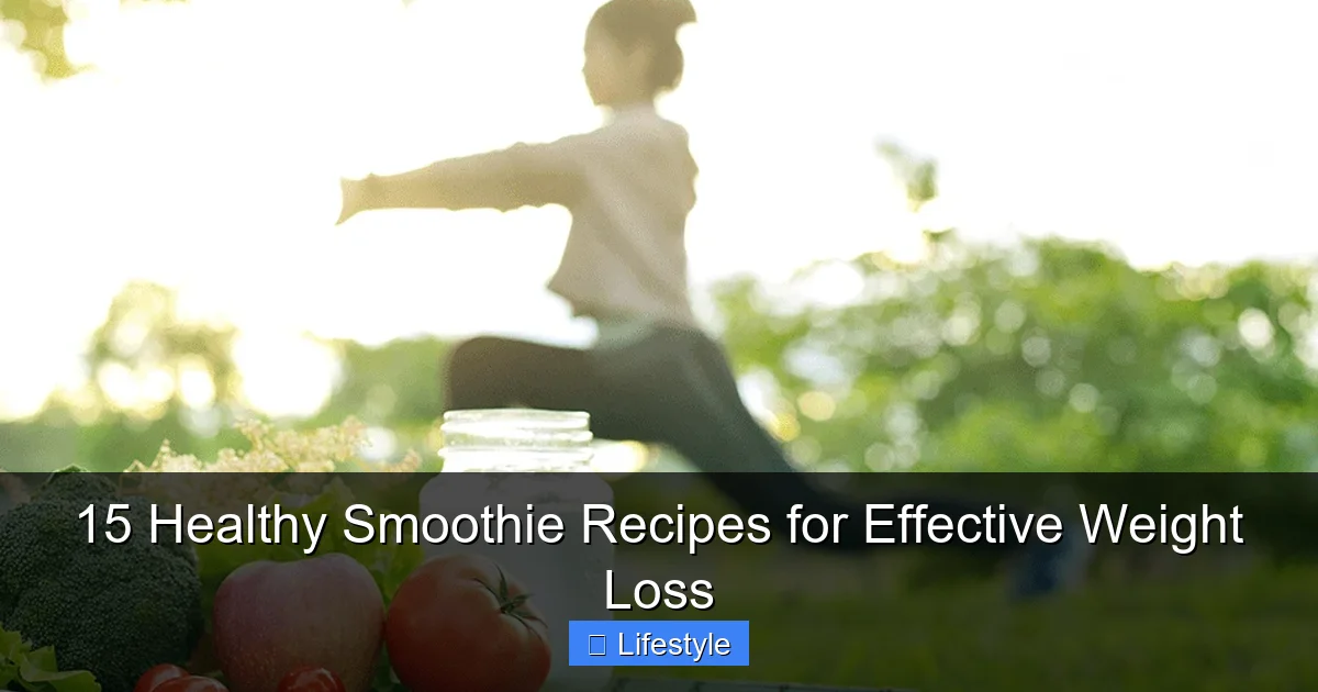 15 Healthy Smoothie Recipes for Effective Weight Loss - content1 visual guide