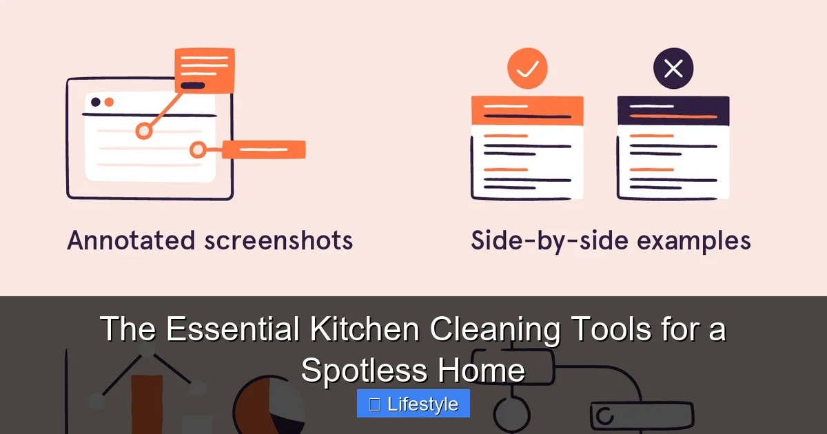 The Essential Kitchen Cleaning Tools for a Spotless Home - content2 visual guide