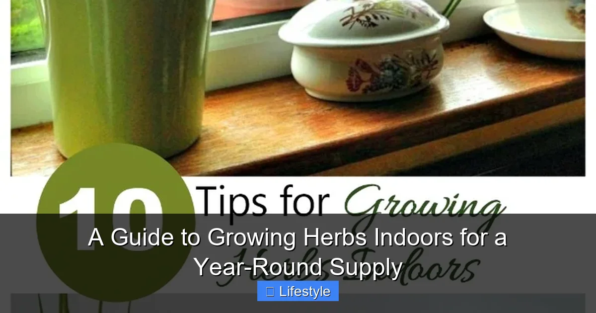 A Guide to Growing Herbs Indoors for a Year-Round Supply - content2 visual guide