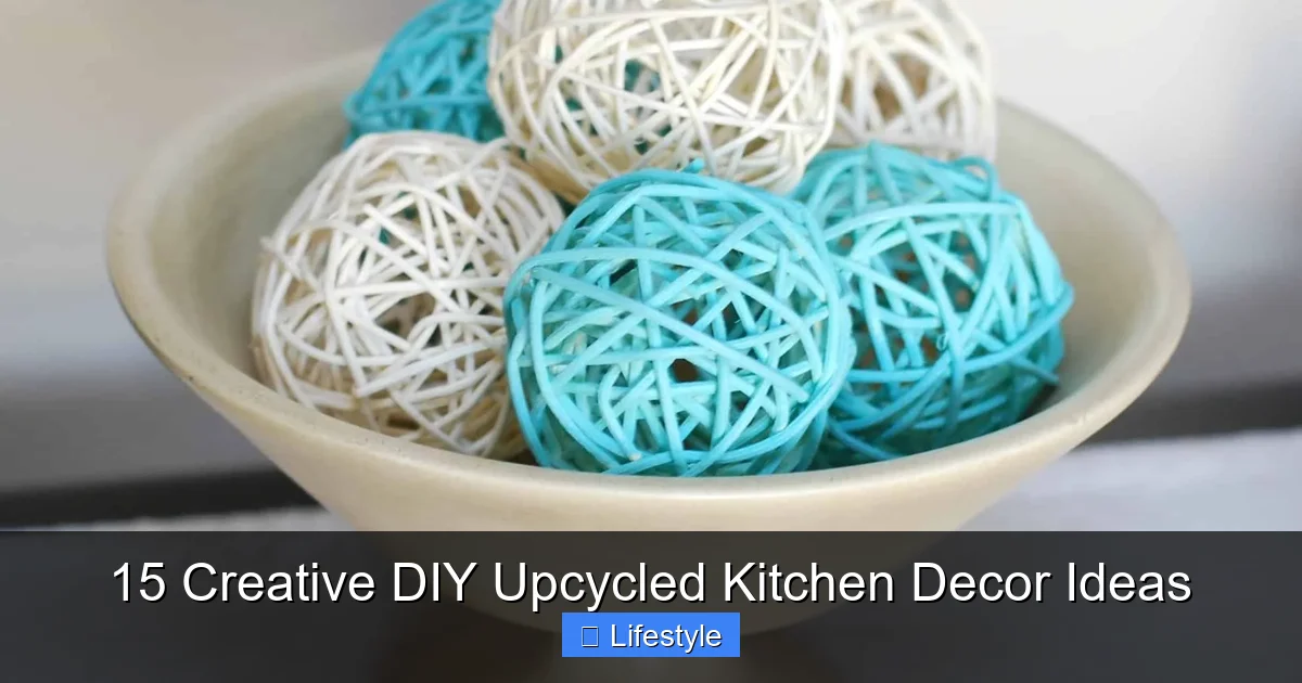 15 Creative DIY Upcycled Kitchen Decor Ideas - content1 visual guide