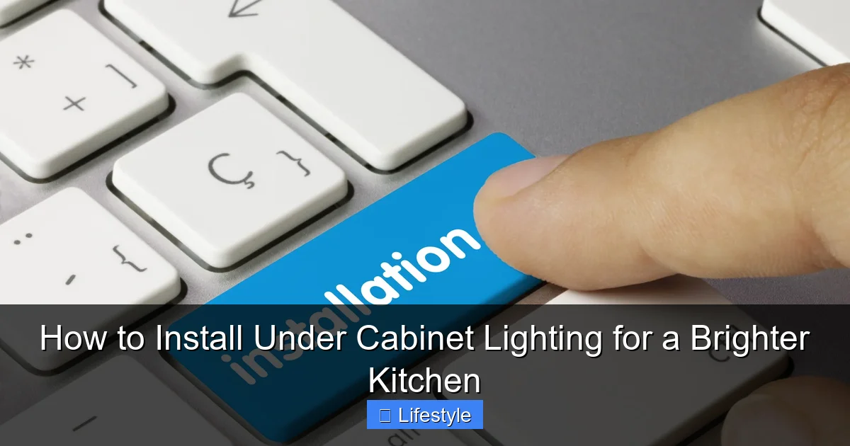 How to Install Under Cabinet Lighting for a Brighter Kitchen - content1 visual guide