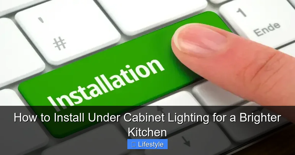 How to Install Under Cabinet Lighting for a Brighter Kitchen - content2 visual guide