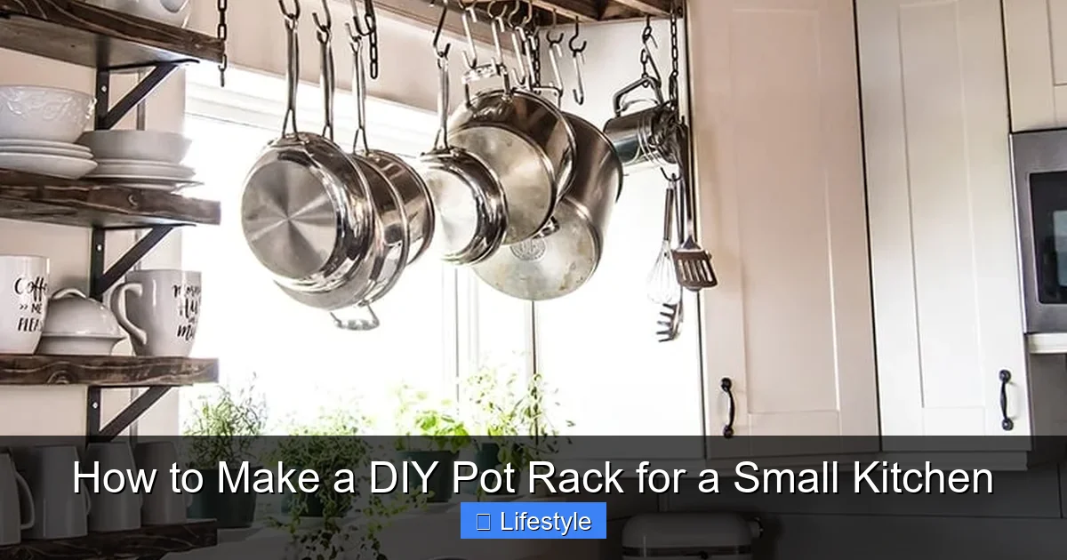 How to Make a DIY Pot Rack for a Small Kitchen - content1 visual guide