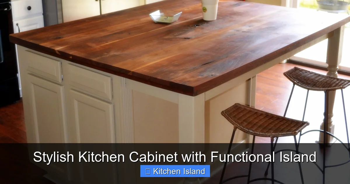 Stylish Kitchen Cabinet with Functional Island - content1 visual guide
