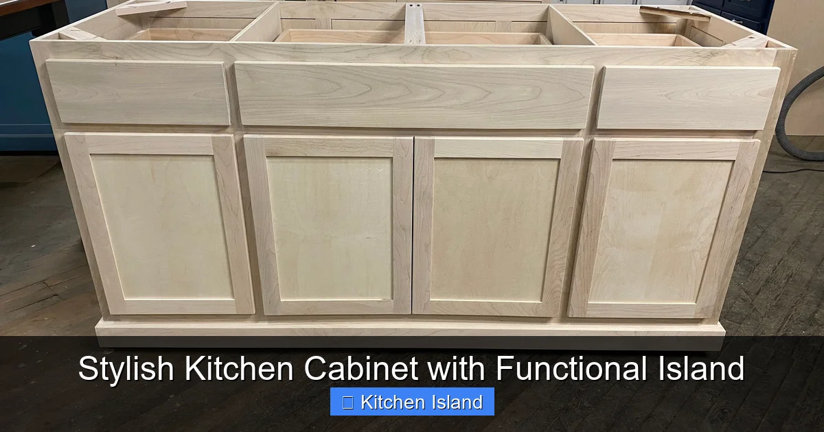 Stylish Kitchen Cabinet with Functional Island - content2 visual guide
