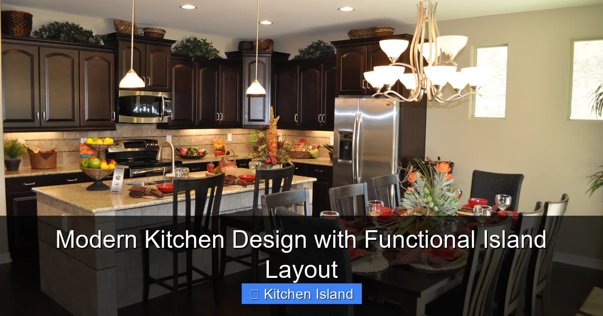 Modern Kitchen Design with Functional Island Layout - content1 visual guide