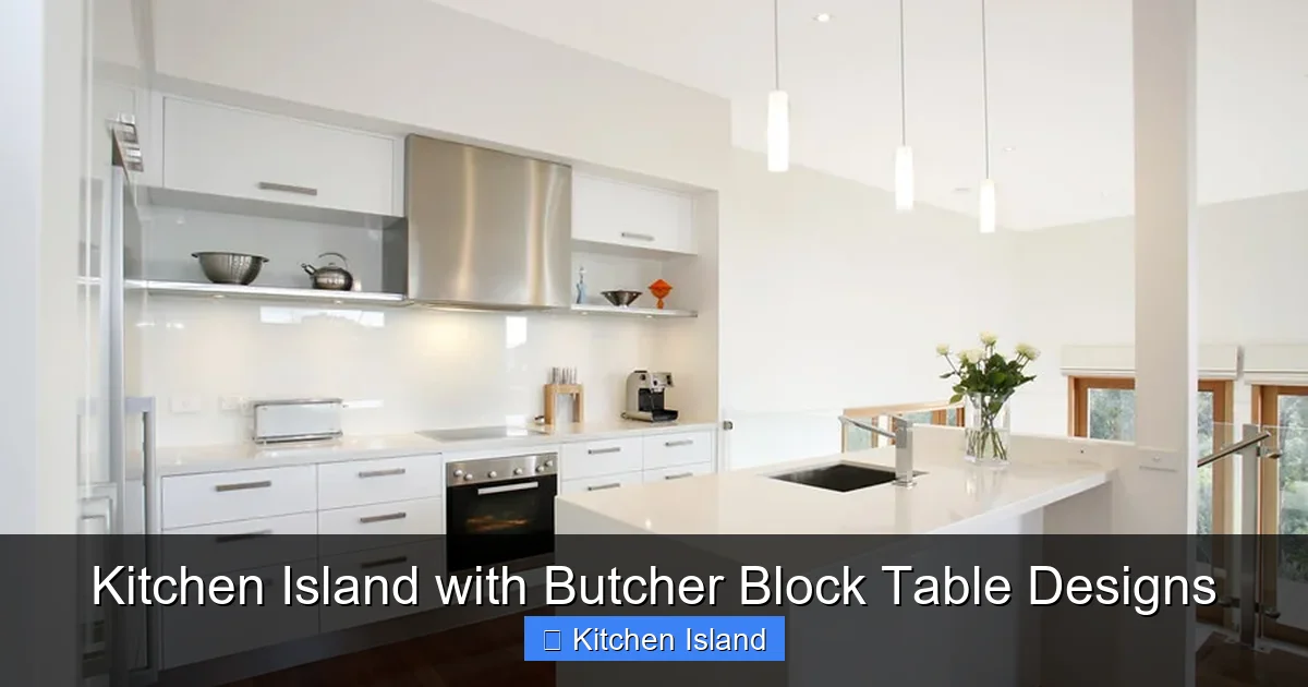 Kitchen Island with Butcher Block Table Designs - content1 visual guide
