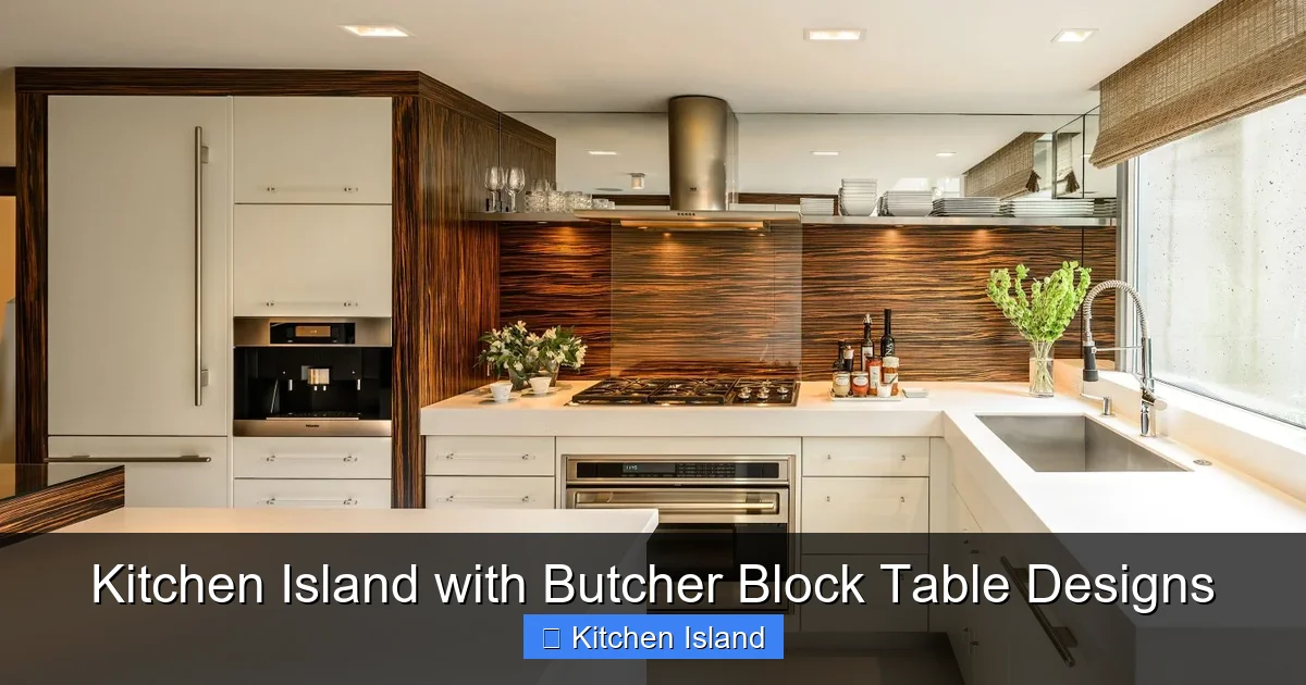 Kitchen Island with Butcher Block Table Designs - content2 visual guide