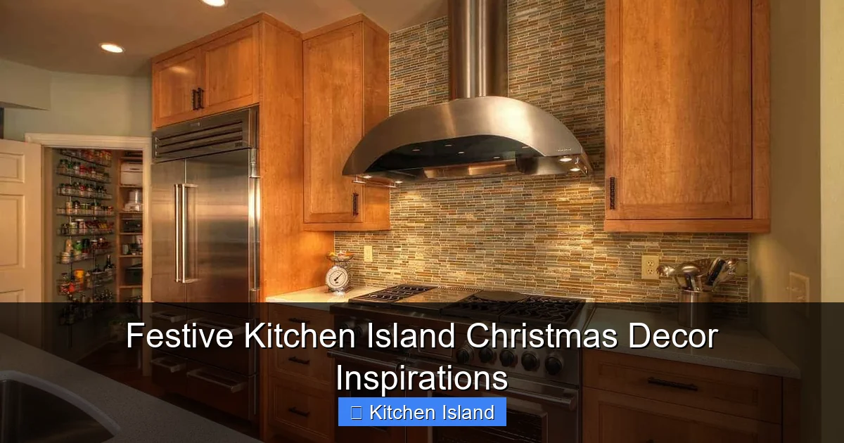 Festive Kitchen Island Christmas Decor Inspirations - content2 visual guide