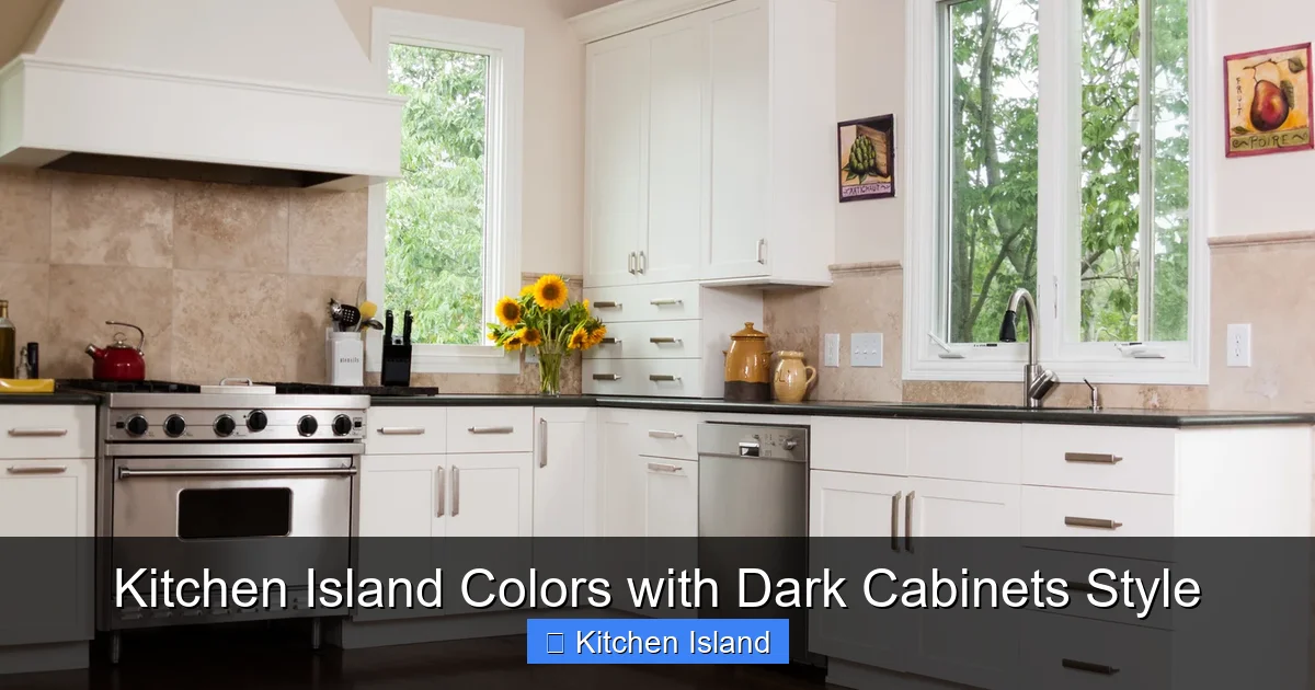 Kitchen Island Colors with Dark Cabinets Style - content1 visual guide