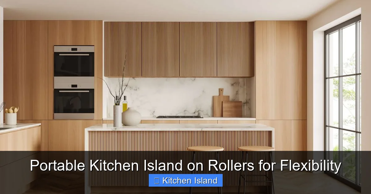 Portable Kitchen Island on Rollers for Flexibility - content2 visual guide