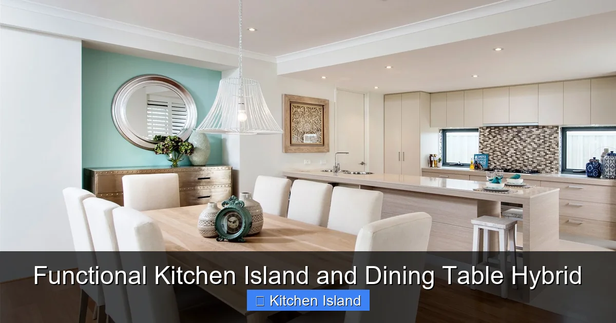 Functional Kitchen Island and Dining Table Hybrid - content2 visual guide